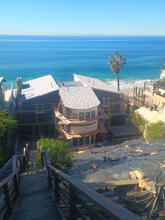 Commercial plastering job